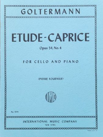 GOLTERMAN:ETUDE CAPRICE OP.54/4 CELLO AND PIANO