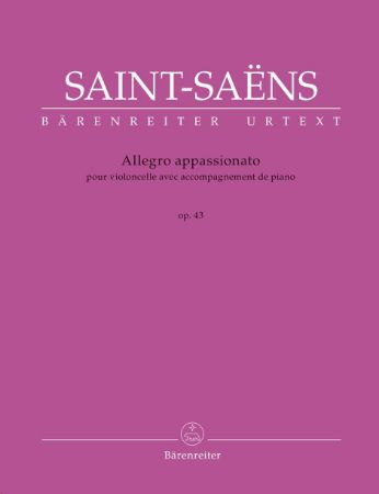 Slika SAINT-SAENS:ALLEGRO APPASSIONATO OP.43 Cello and piano
