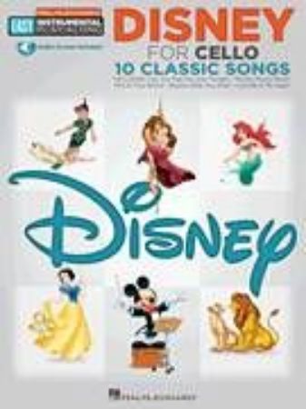 DISNEY FOR CELLO 10 CLASSIC SONGS EASY PLAY ALONG