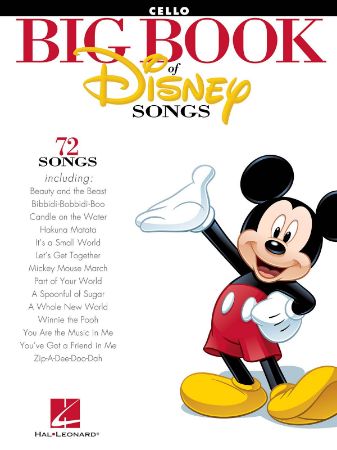 Slika BIG BOOK OF DISNEY SONGS CELLO
