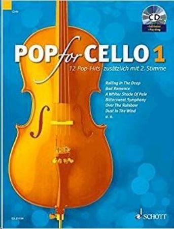Slika POP FOE CELLO 1 PLAY  ALONG +CD