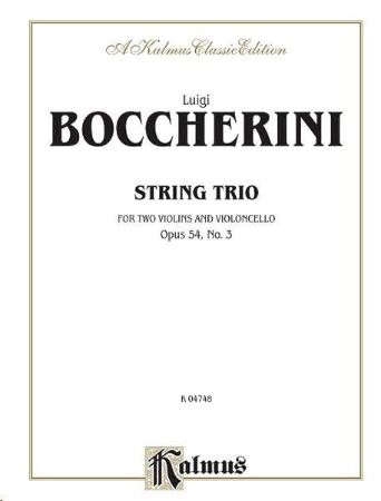 BOCCHERINI:STRING TRIO OP.54/3
