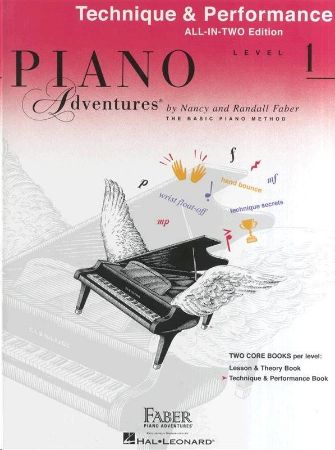 Slika FABER:PIANO ADVENTURES TECHNIQUE & PERFORMANCE LEVEL 1