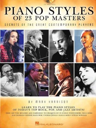 Slika PIANO STYLES OF 23 POP MASTERS+CD