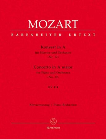 Slika MOZART:CONCERTO IN A MAJOR KV414 NO.12 PIANO RED.