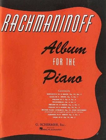 RACHMANINOFF ALBUM FOR THE PIANO