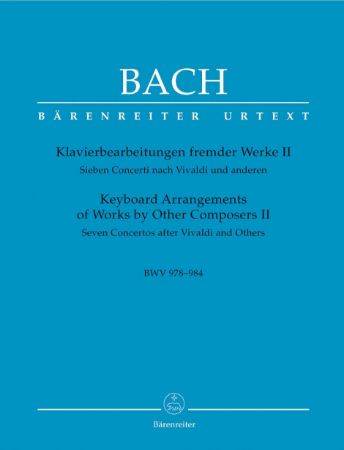 BACH J.S.:KEYBOARD ARRANGEMENTS OF WORK BY OTHER COMPOSERS II
