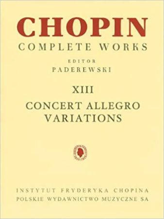 Slika CHOPIN:VARIATIONS XIII/PADEREWSKI