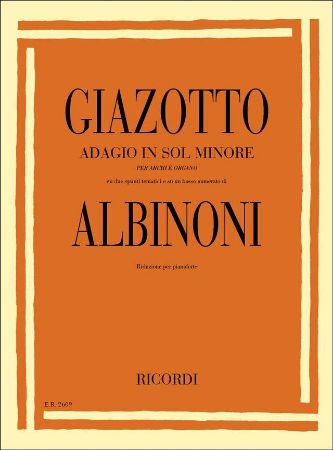 Slika ALBINONI:ADAGIO IN SOL MINORE PER PIANOFORTE