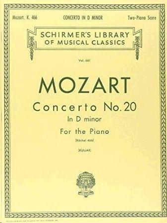 Slika MOZART:CONCERTO NO.20 FOR PIANO