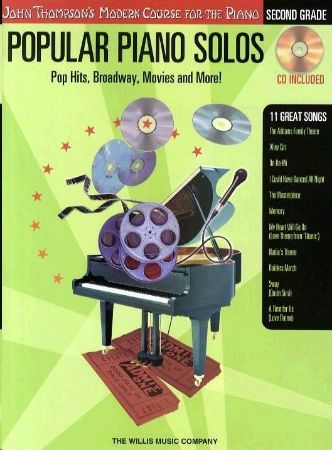THOMPSON:POPULAR PIANO SOLOS SECOND GRADE+CD