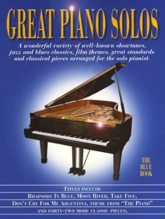 GREAT PIANO SOLOS-BLUE BOOK