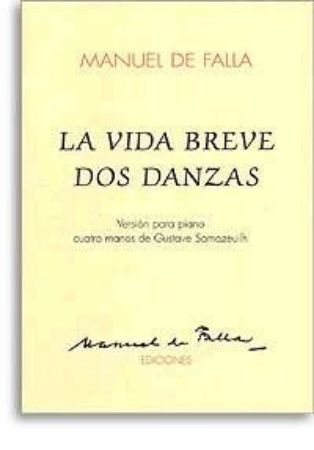 Slika DE FALLA:LA VIDA BREVE PIANO 4ROČNO