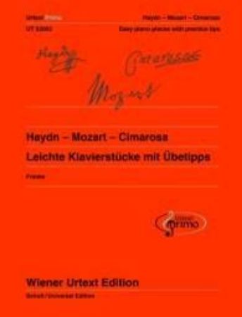 Slika HAYDN-MOZART-CIMAROSA:EASY PIANO PIECES WITH PRACTICE TIPS
