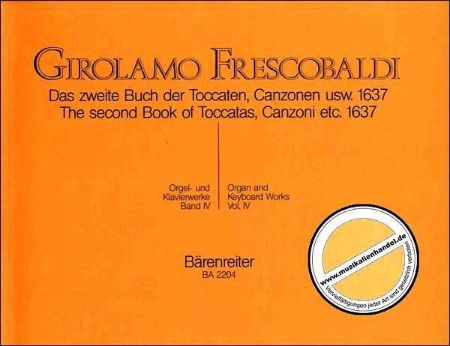 FRESCOBALDI:ORGAN AND KEYBOARD WORKS VOL.4