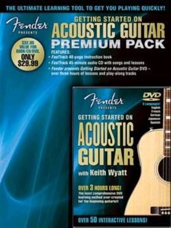 FENDER ACOUSTIC GUITAR PREMIUM PACK +DVD