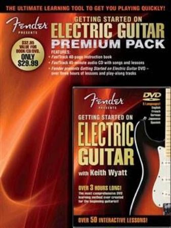 FENDER ELECTRIC GUITAR PREMIUM PACK+DVD