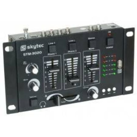 SKYTEC DJ MEŠALNA MIZA STM-3020 4ch USB/SD 172.976