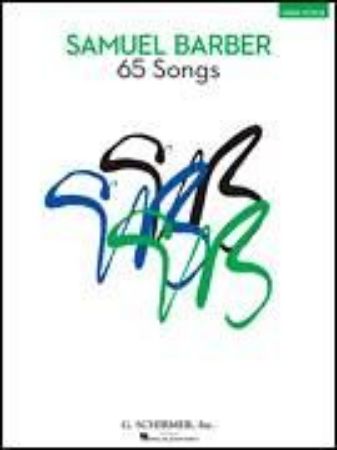 Slika BARBER:65 SONGS HIGH VOICE