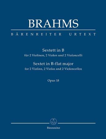 BRAHMS:SEXTETT IN B OP.18,STUDY SCORE