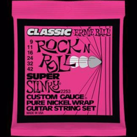 ERNIE BALL strune za električno kitaro SET 2253 09-42 Classic Pure Nickel Super