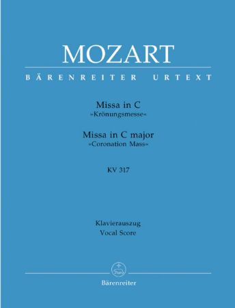 Slika MOZART:MISSA IN C CORONATION MASS KV317 VOCAL SCORE