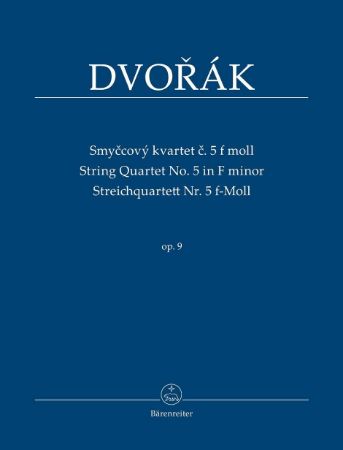 Slika DVORAK:STRING QUARTET NO.5 F-MOLL SCORE
