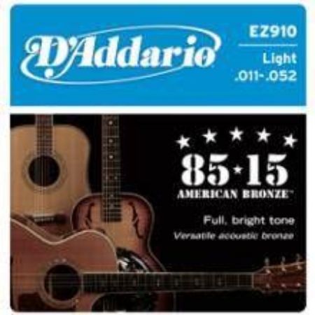 Slika DAddario strune za akustično kitaro EZ910 Bronze 11-52