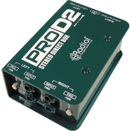 RADIAL PRO D2 COMPACT STEREO PASSIVE DIRECT BOX 