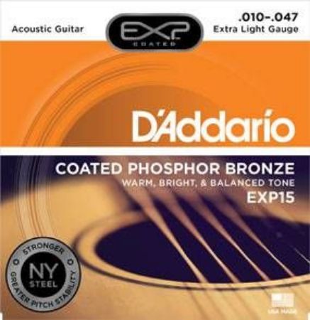Strune D'Addario za akustično kitaro EXP15 010-047