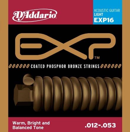 Slika DAddario strune za akustično kitaro EXP16  12-53  ph.br.