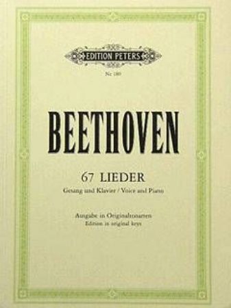 Slika BEETHOVEN:67 LIEDER VOICE AND PIANO 
