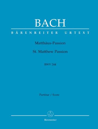 Slika BACH J.S.:MATTHAUS-PASSION/ST.MATTHEW PASSION  BWV 244  VOCAL SCORE