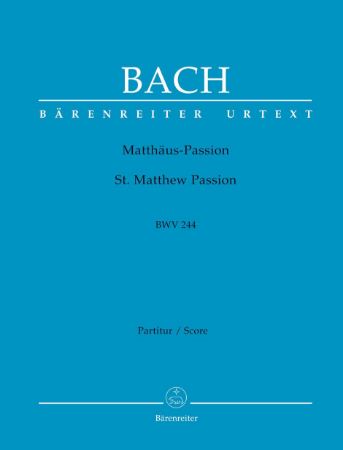 Slika BACH J.S.:MATTHAUS-PASSION/ST.MATTHEW PASSION  BWV 244  VOCAL SCORE