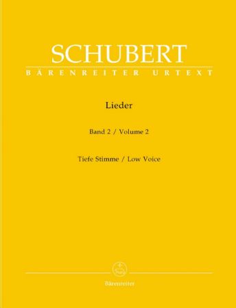 SCHUBERT:LIEDER VOL.2 LOW VOICE