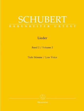 Slika SCHUBERT:LIEDER VOL.2 LOW VOICE