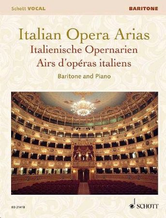 Slika ITALIAN OPERA ARIAS BARITONE AND PIANO