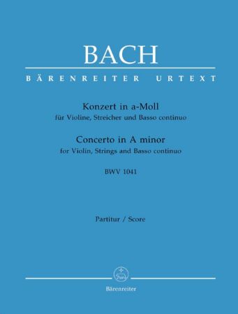 Slika BACH J.S.:CONCERTO BWV 1041 A-MOLL SCORE