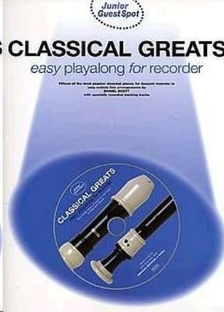 CLASSICAL GREATS EASY PLAYALONG FOR RECORDER+CD