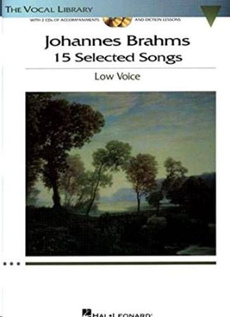 BRAHMS:15 SELECTED SONGS LOW VOICE +2CD