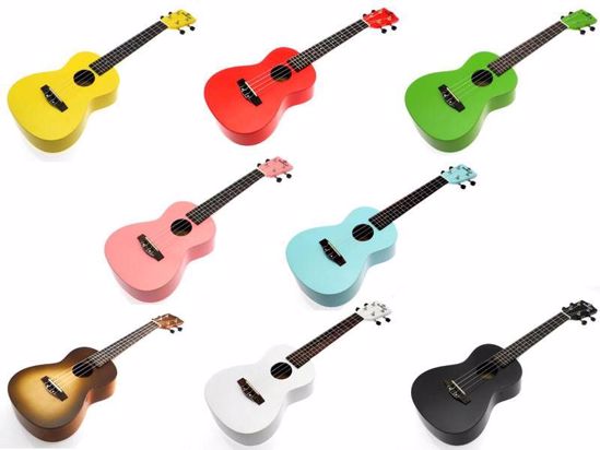 Koki'o sopran ukulele black w/bag