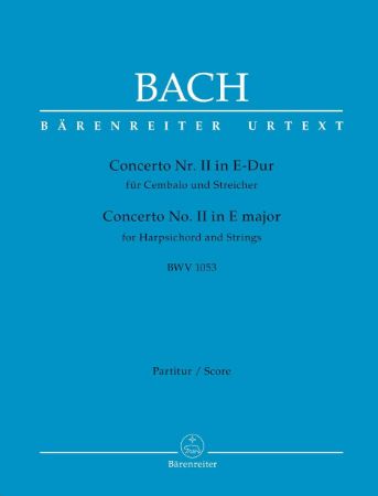 Slika BACH J.S.:CONCERTO NO.2 BWV 1053 SCORE