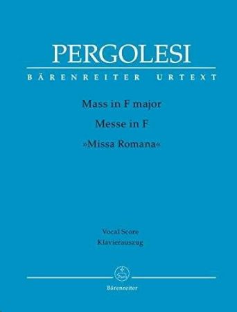 Slika PERGOLESI:MASS IN F MAJOR VOCAL SCORE
