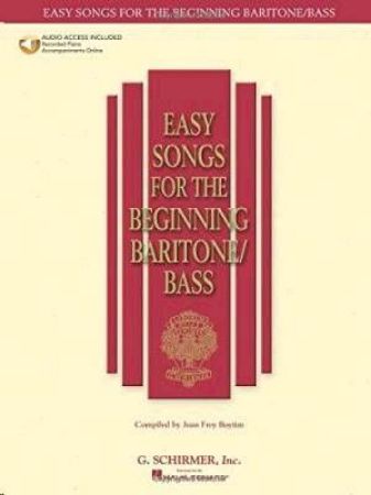 Slika EASY SONGS FOR THE BEGINNING BARITONE/BASS + AUDIO ACC.