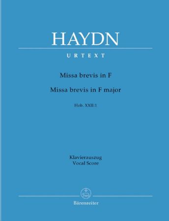HAYDN:MISSA BREVIS IN F MAJOR VOCAL SCORE