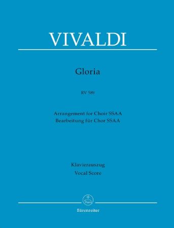 Slika VIVALDI:GLORIA RV 589 SSAA VOCAL SCORE