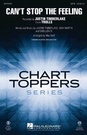 Slika TIMBERLAKE:CAN'T STOP THE FEELING SATB