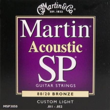 Slika Martin MSP3050 80/20 Bronze Acoustic Guitar Strune Custom Light 011-052