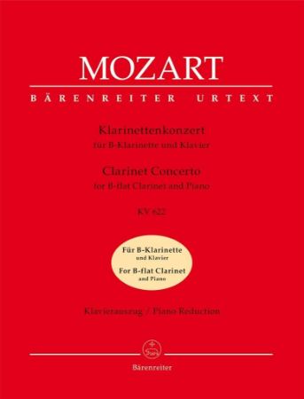Slika MOZART:CLARINET CONCERTO KV622 B-FLAT FOR B-CLARINET