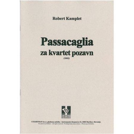 Slika KAMPLET;PASSACAGLIA,KVARTET POZAVN
